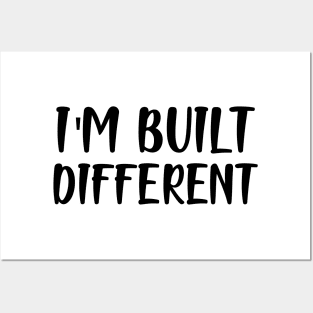 I'm built different Posters and Art